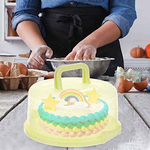 Locking Dessert Carrier Cake Storage Carrier Cake Carrier Clear Plastic Cake Container Cake Box Serving Tray With Handle And Dome Lids Green Locking Dessert Carrier Pie Carrier #TOP5