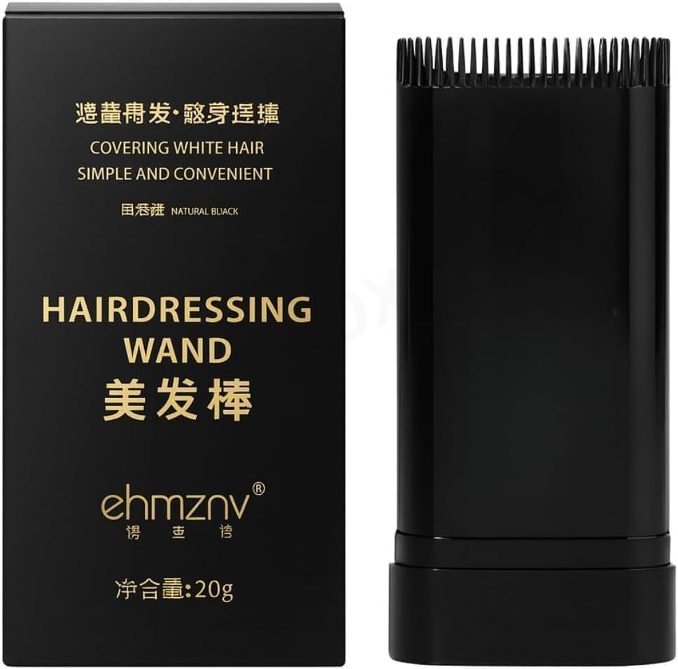 Hair Wand - Instant Black Color Pen with Built-in Comb for Quick Gray Coverage Waterproof and Natural Formula, 20g Hair Eraser Tool Perfect for Men and Women Easy Daily Care at Home or Travel-picture-31