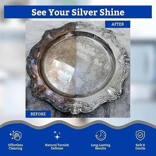 Verra Enterprise Silver Dip β Fast-Acting Silver Cleaner for Home & Kitchen Use Instantly Restores Shine Without Fading or Damage 300 ML 3