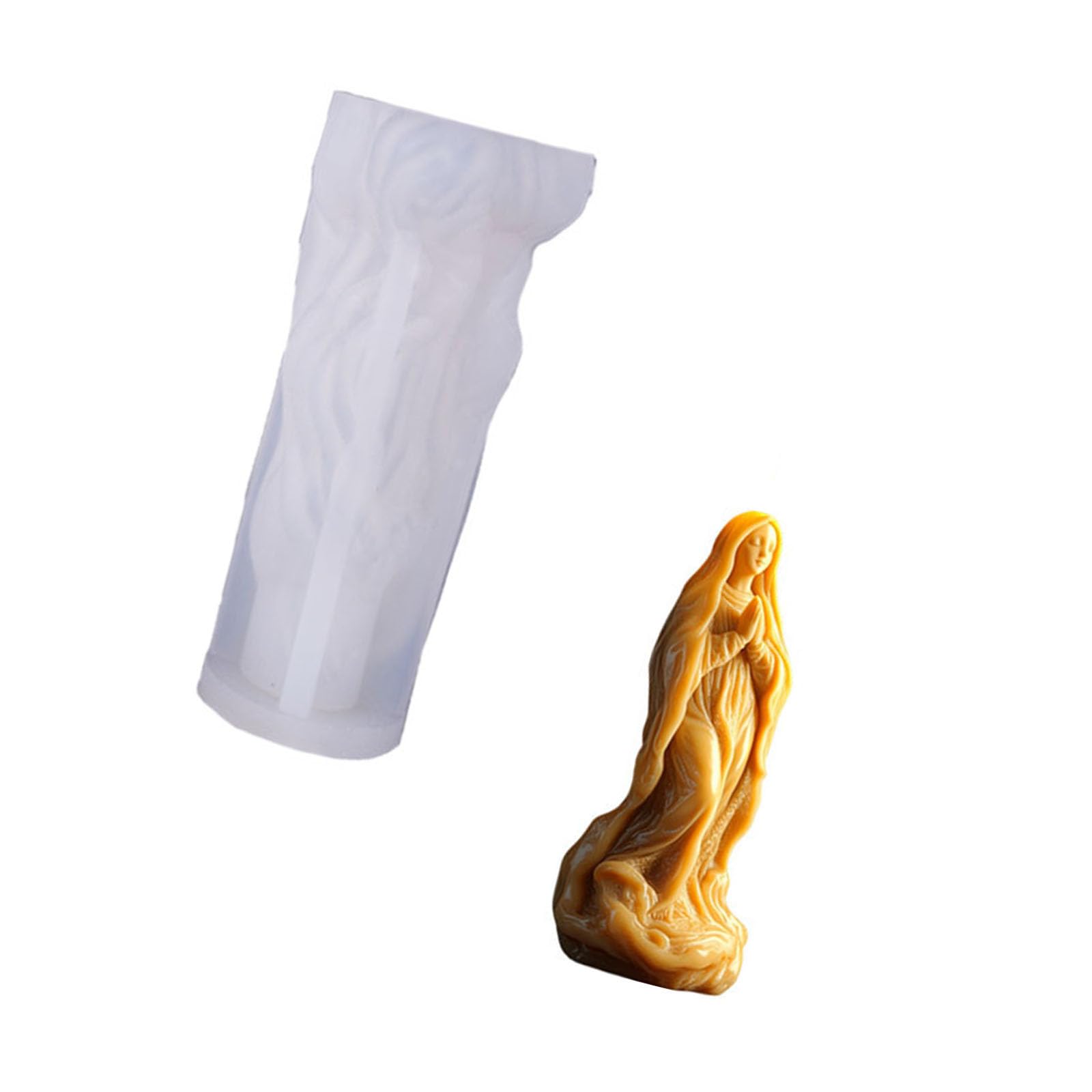 Tsophreniq Graceful Spiritual Shape Silicone Form Strong Enduring Substance Perfect for Items and Projects Permanent Silicone Mold