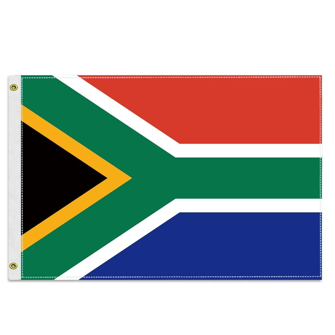 MacLand 30×45 CM South Africa Flag,12×18 inch Small 150D South African Outdoor Banner,Tiny Doube Layer Printing Decor For Patio Garden With Brass Gromment