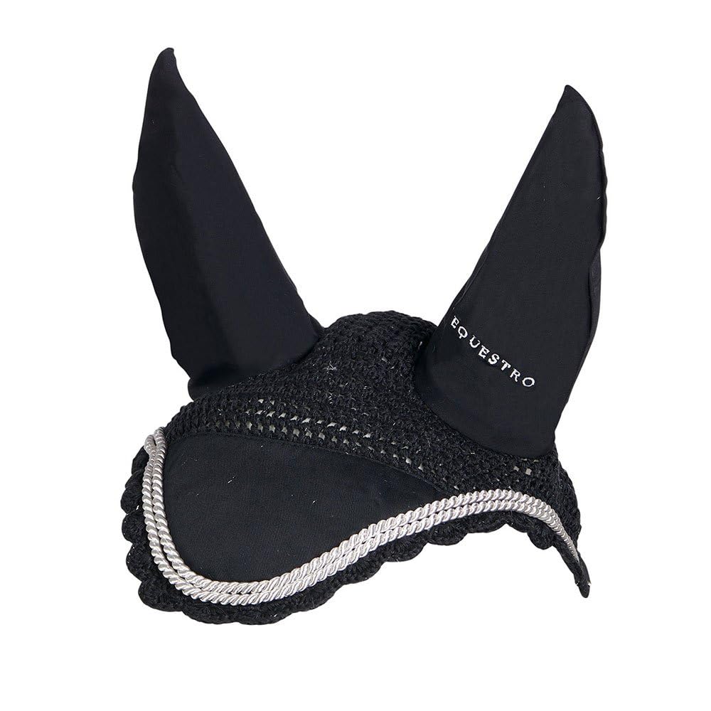 CUFFIETTA COTONE CROCHET PER SOTTOSELLA SS00207 ORECCHIE FODERATE NEOPRENE TG. FULL (NERO)