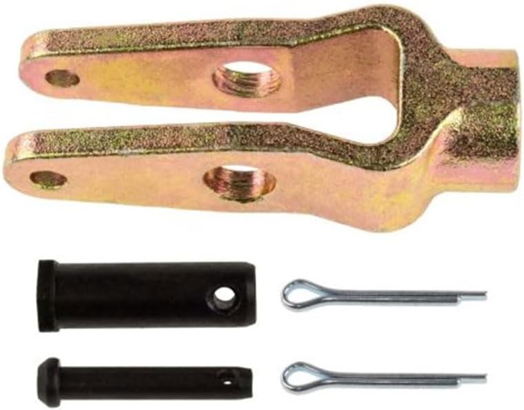 Mytee Products 8 Pk Slack Adjuster Double Pinned Straight Clevis Pin Kit with Pins 5/8"-18 Threaded for Air Brake Chambers Replace R810019, Freightliner A6809960540 TDA R810009