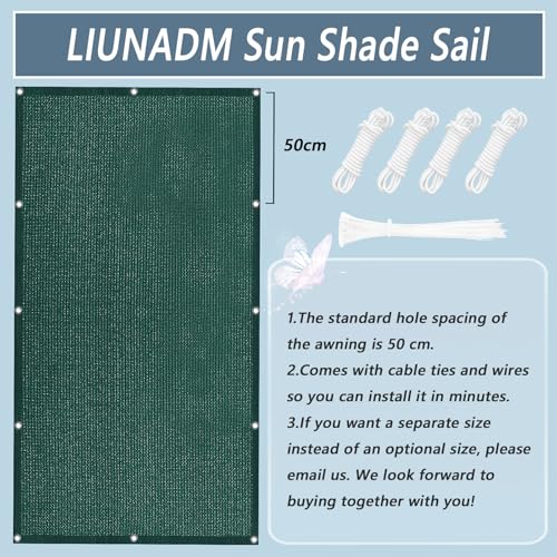 Brise-vue pour balcon en HDPE haute densité vert foncé durable - 6