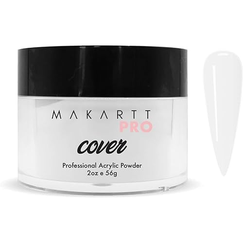 MakarttPro Acrylic Powder – Durable, Long-Lasting, Easy-Apply Formula for Nail Extensions, Overlays, Sculpting & Nail Art – 56g/2oz – Ivory Lace, Perfect for Pros and At-Home Use