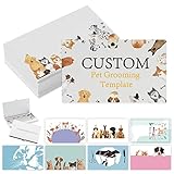 Custom Business Cards with Logo Personalized Double Side Printable Customize Business Cards 1000 500 200 100 for Small Business Women Men-Pet Grooming Service