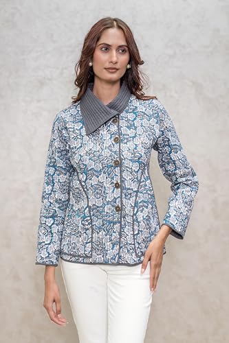 Image of Cotton Quilted Jacket for Winter | Warm Lightweight, Soft Quilted Reversible, Casual Jackets for Women | Stylish Cotton Outerwear | Breathable & Comfortable