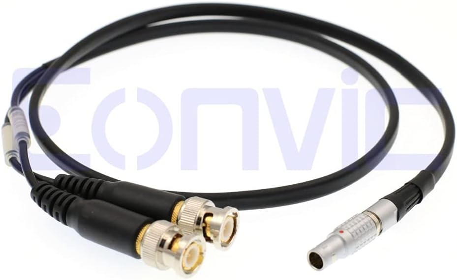 Davitu Power Cords & Extension Cords - ARRI AMIRA XL-LB2 5 Pin to Dual BNC Time Code Input Output Cable For Sound Devices XL-LB2 BH-LB2 633 664 688 788 F55 to AMIRA