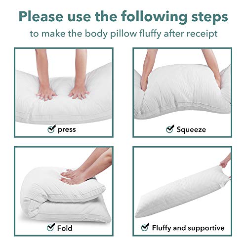 image for Oubonun Full Body Pillow for Sleeping-Adjustable Firm and Fluffy Body 