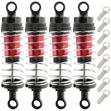 209E RC Car 4 Pieces PX9211-18 Aluminum Shock Absorber Set Accessory Replacement Spare Parts for New Version 9201E 9203E 9205E 9206E Trucks 200E 207E 209E 210E Trucks