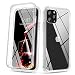 Produktbild SURITCH für iPhone 11 Pro Max Hülle Transparente, [Eingebauter Glasschirmschutz] Kratzfeste, stoßfeste Ganzkörperschutzhülle aus Kunststoff und hybride weiche Stoßstange für iPhone 11 Pro Max 6,5"