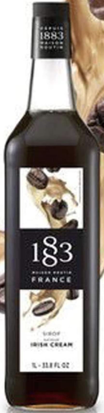 1883 Coffee Syrup, Irish Cream Syrup for Drinks, 1 Liter Plastic Bottle