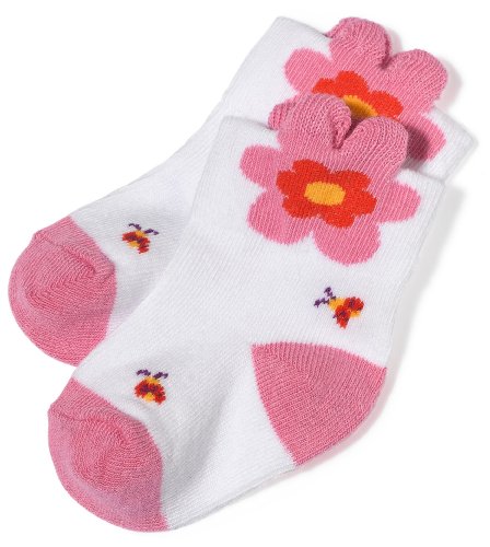 Country Kids Magic Posy 3D Bootie White, 3-12 Months