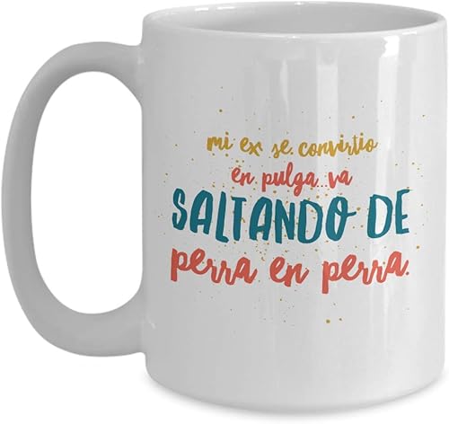 Miniatura 3 de Taza de Café Saltando Vaso, taza café divertidas, tazas personalizadas, taza de café inspiradoras, taza con mensajes positivos.