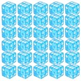 Dés avec poche transparente : convient aux bars, aux réunions de famille et également comme pièce de rechange pour dés de jeu de société, pratique à utiliser, dés numérotés