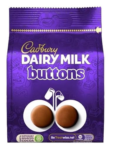3 x Dairy Milk Giant Buttons Chocolate Bag 119g Delicious Tasty And Twisty Treat Gift Hamper For Birthday,Christmas