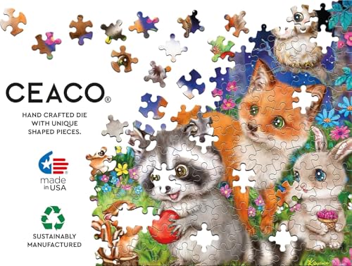 Ceaco - Kayomi Harai - Woodland Friends - Rompecabezas de 100 piezas miniatura 5