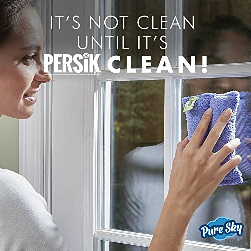 Pure-Sky Ultra Microfiber Cleaning Sponge – 2-In1, Combination For Glass And Multipurpose – Just Add Water No Detergents Needed – Use For Windows, Glass, Mirrors, Removing Stains In The Cracks #TOP6