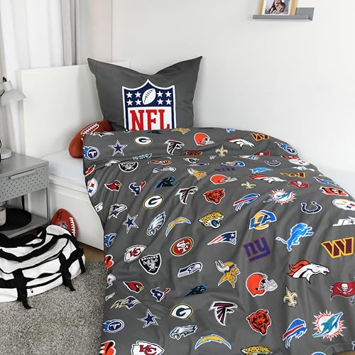 Parure NFL Herding linge de lit zippé en coton anti-glisse