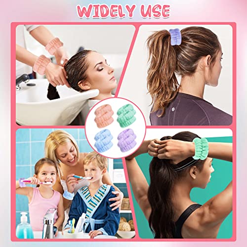 8 Pcs Wrist Spa Washband,Maiqufa Microfiber Wrist Wash Towel Band Wristbands For Washing Face Absorbent Wristbands Wrist Sweatband For Women Girls Prevent Liquid From Spilling Down Your Arms #TOP5