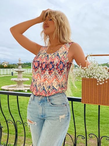 CHICGAL Womens Summer Tank Tops Sleeveless T Shirt Casual Loose Fit Tunic Blouses2