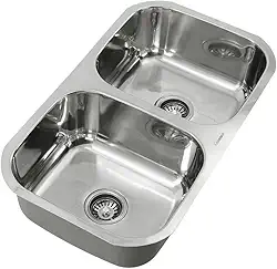 Cuba Dupla em Inox Polido Cozinha Gourmet Guimmis.casa