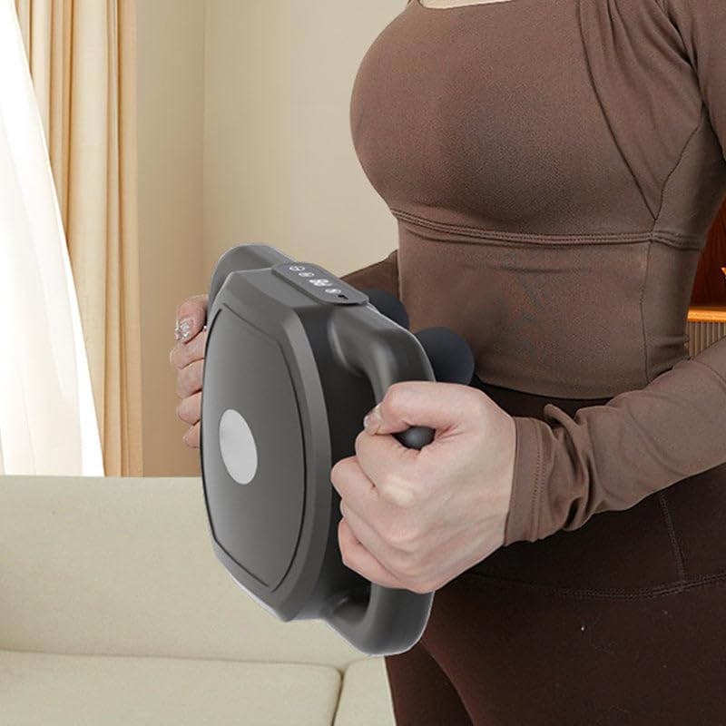 Miniatura 6 de Pistola de masaje muscular automática multifuncional de 12 cabezas, masajeador Shiatsu para espalda, cuello y hombros, motor silencioso portátil sin