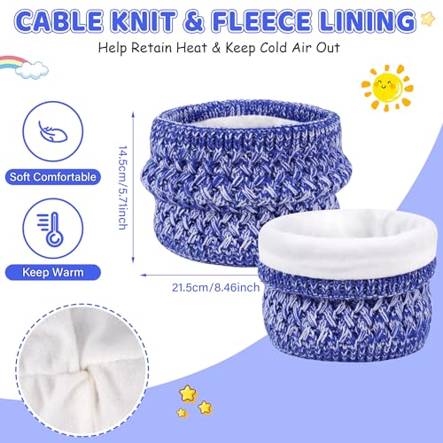 Toddler Kids Winter Hats Scarf Touchscreen Gloves Set Knit Pom Beanie Neck Warmer for Girls Boys 2-7 Year Old Gifts4