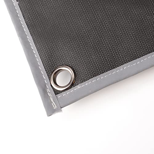 Black 40X40 Inch Fire Proof Mat For Under Fire Pit. 3 Layers Double Sided Squared Fire Pit Pad. Charcoal Grill, Bbq Smoker, Deck, Patio, Grass, Composite. Outdoor Fire Pit Accessories, Heat Resistant #TOP6