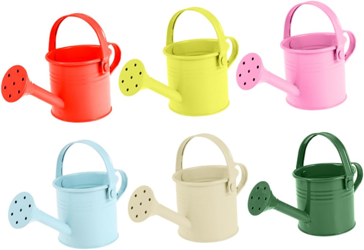 BESPORTBLE 6pcs Boy Girl Metal Watering Can Girl Watering Kettles for Gardening Durable Design for Indoor and Outdoor Plants