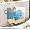 WelFurGeer Soft Close Pull Out Cabinet Drawer - 11"W X 22"D, Heavy Duty Slides, Birch Wood Organizer For Kitchen & Bathroom