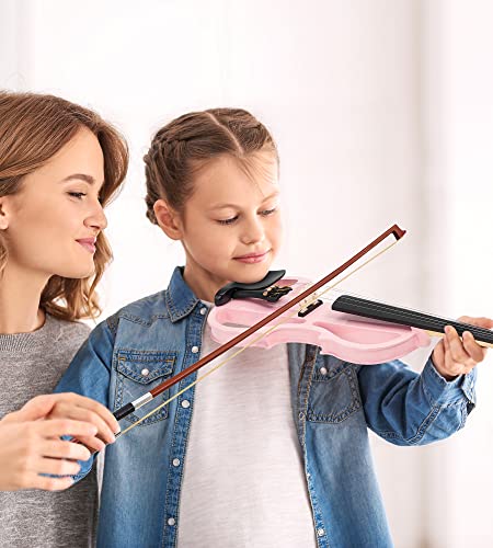 Vangoa Electric Violin 3/4 Silent Violin Full Set, Black Electric Fiddle Starter Kit For Beginners thumb #1