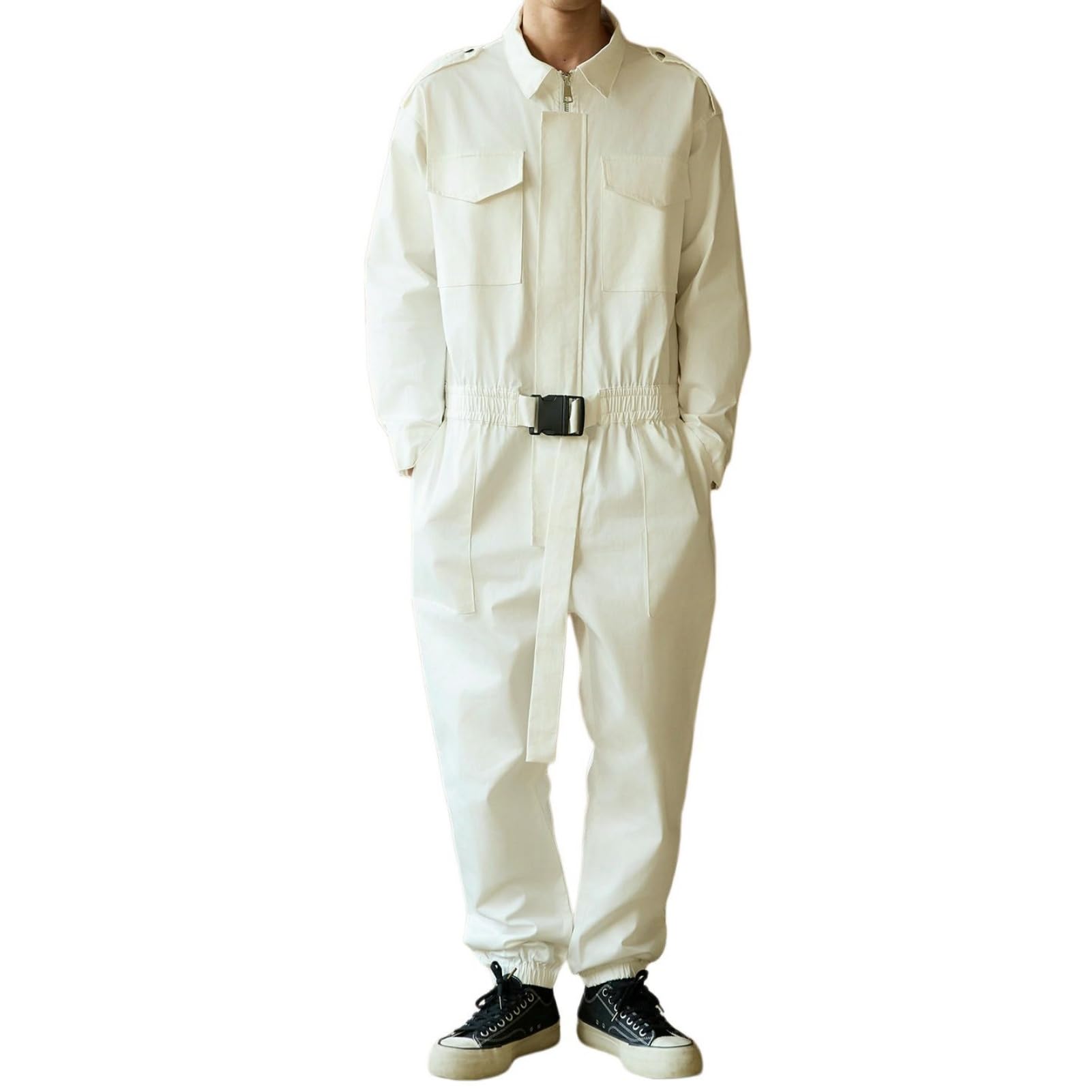 Overol informal de hip hop para hombre con pantalones cargo de primavera 6