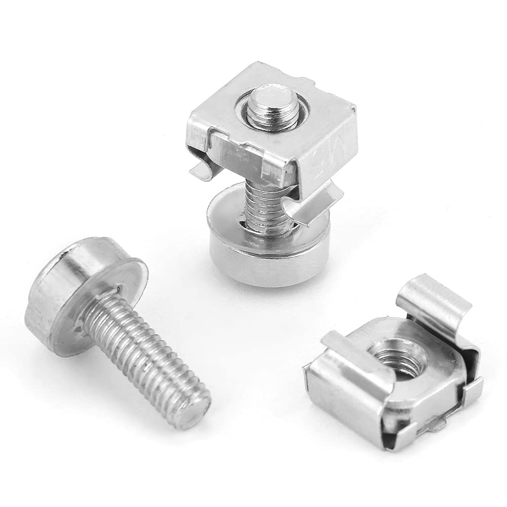 Yctze Network Cabinet Rack Screws, M5/M6 Sizes (M5*20(20PCS))
