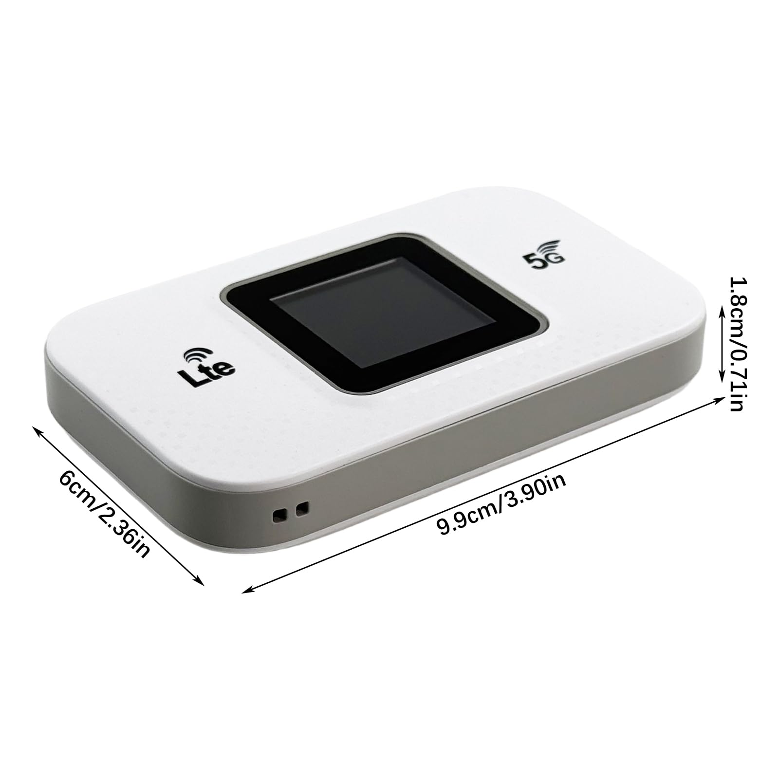 Hotspot mobile 4G LTE, point d'accès WiFi sans fil portable 300 Mbps avec écran LCD et fente pour carte SIM, routeur de poche 4G de voyage pour l'Europe, la maison et les entreprises