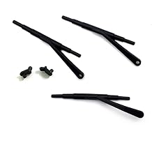 QUE-T 3PCS 1/10 RC Rubber Simulation Windshield Wiper Blades for SCX10 II Cherokee