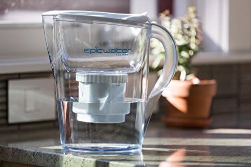REPLACEMENT FILTER for Epic Pure Water Filtration Pitcher/Removes Fluoride, Lead, Chromium 6, PFOS, PFOA, Heavy Metals, Pesticides, Chemicals, Industrial Pollutants/BPA-Free/Filters 150 Gallons