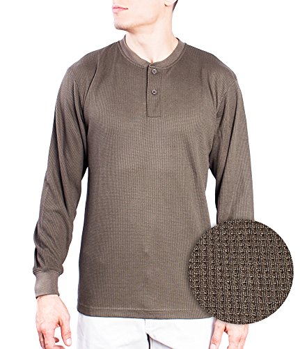 three button thermal shirts