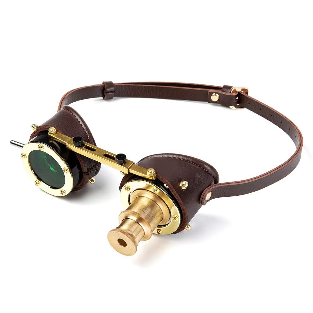 Occhiali di protezione per Halloween, stile steampunk, vittoriano, di lusso, per festival, rave, vintage, saldatura, cosplay