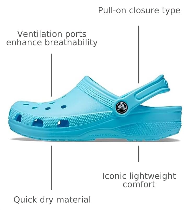 Image of Crocs Unisex-Adult Classic Clog, Clogs for Women and Men