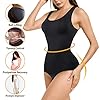 Nebility-Women-Waist-Trainer-Bodysuit-Slim-Full-Body-Shapewear-Seamless-Round-Neck-Jumpsuits-Tummy-Control-Tops Nebility Women Waist Trainer Bodysuit Slim Full Body Shapewear Seamless Round Neck Jumpsuits Tummy Control Tops (M/L, Black)
