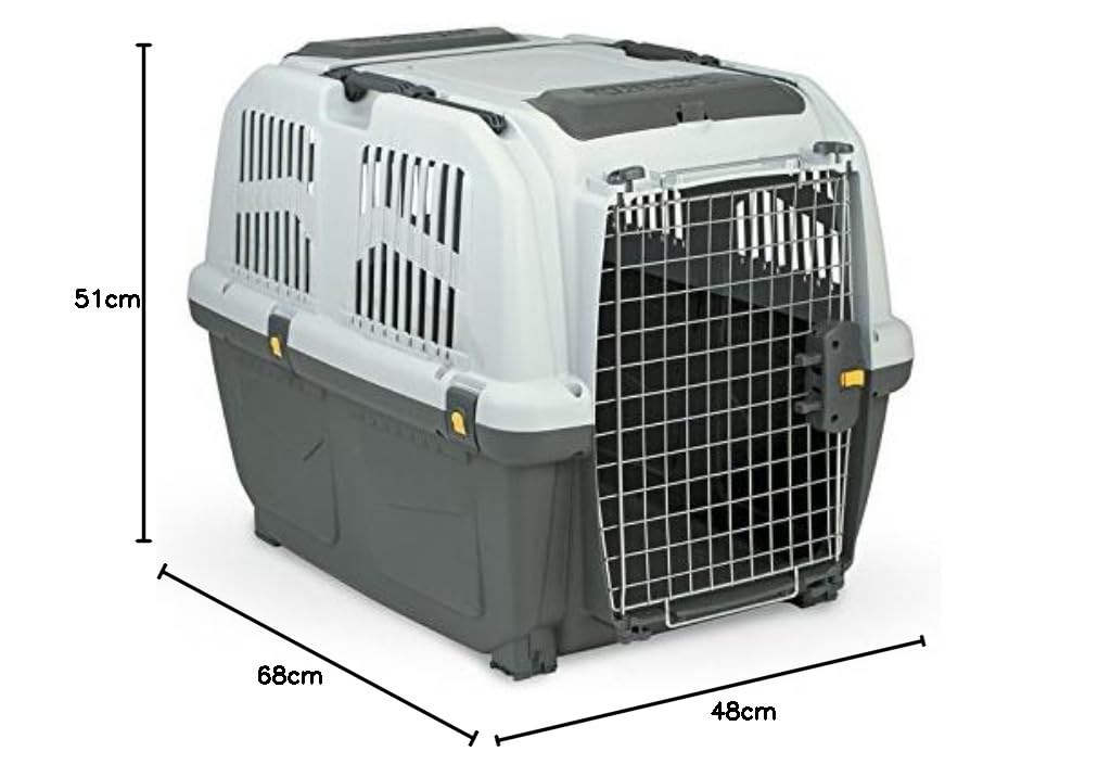 MPS SNC TRASPORTINO per Cane Gatto SKUDO IATA da Viaggio Trasporto Auto OMOLOGATO 68x48x51(h) cm