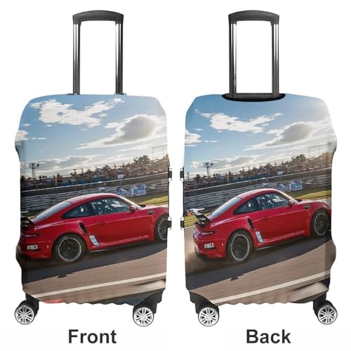 Rapid Sports Car Luggage Cover, Elastic Luggage Protector Fits 19-32in Suitcases, Washable & Anti-Scratch Suitcase Cover for Men Women L3