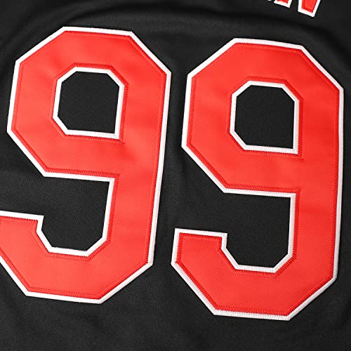 Tkjpywyh Ricky Vaughn 99 Movie Baseball Jersey,90S Hip Hop Clothing Stitched Sports Fan Shirt Navy Grey White S-3Xl #TOP5