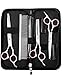 ANMER Pet Grooming Scissors Kits(4 pairs- For Body, Face, Ear, Nose, Paw) for Small, Medium & Large Dogs and Cats - Sharp and Strong Stainless Steel Blade without Harmful to Dogs and Cats
