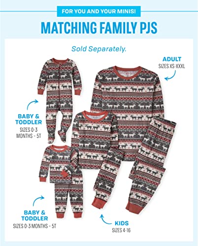 Image of The Children's Place unisex-baby and Toddler Holiday Snug Fit Cotton One Piece Pajamas