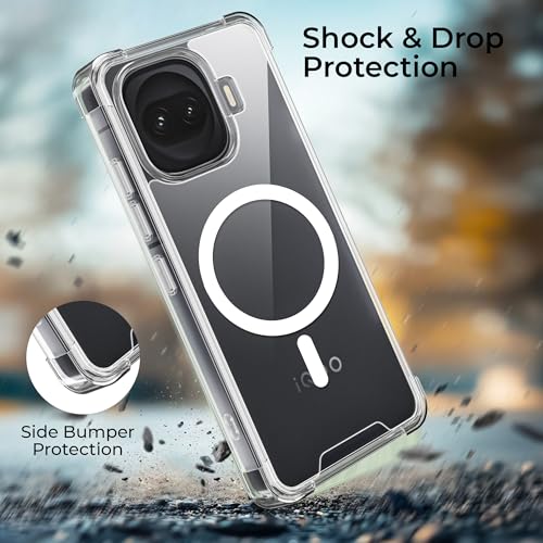 Image of A rtistque Clear Back Cover Case for iQOO 15R 5G | Compatible with Mag-Safe | Premium Cover | Shockproof TPU Bumper | Slim Protective Design | iQOO 15R 5G Back Cover - Transparent
