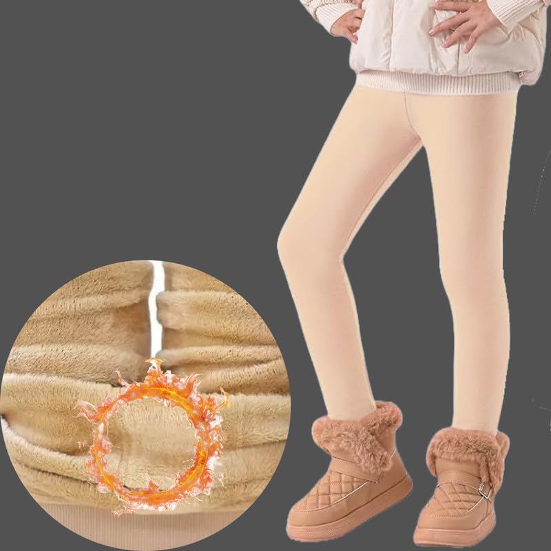 Image of Tights for Girls | Thermal Fur Stockings | Winter Warm Fleece Lined Footed Tights Leggings High Waist Pantyhose
