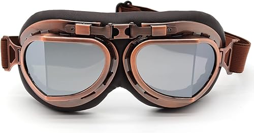 kucehiup Gafas de aviador vintage para motocicleta
