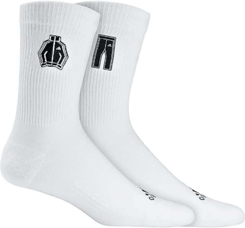 adidas Track Suit Embroidered Socks Unisex-Child Crew Socks